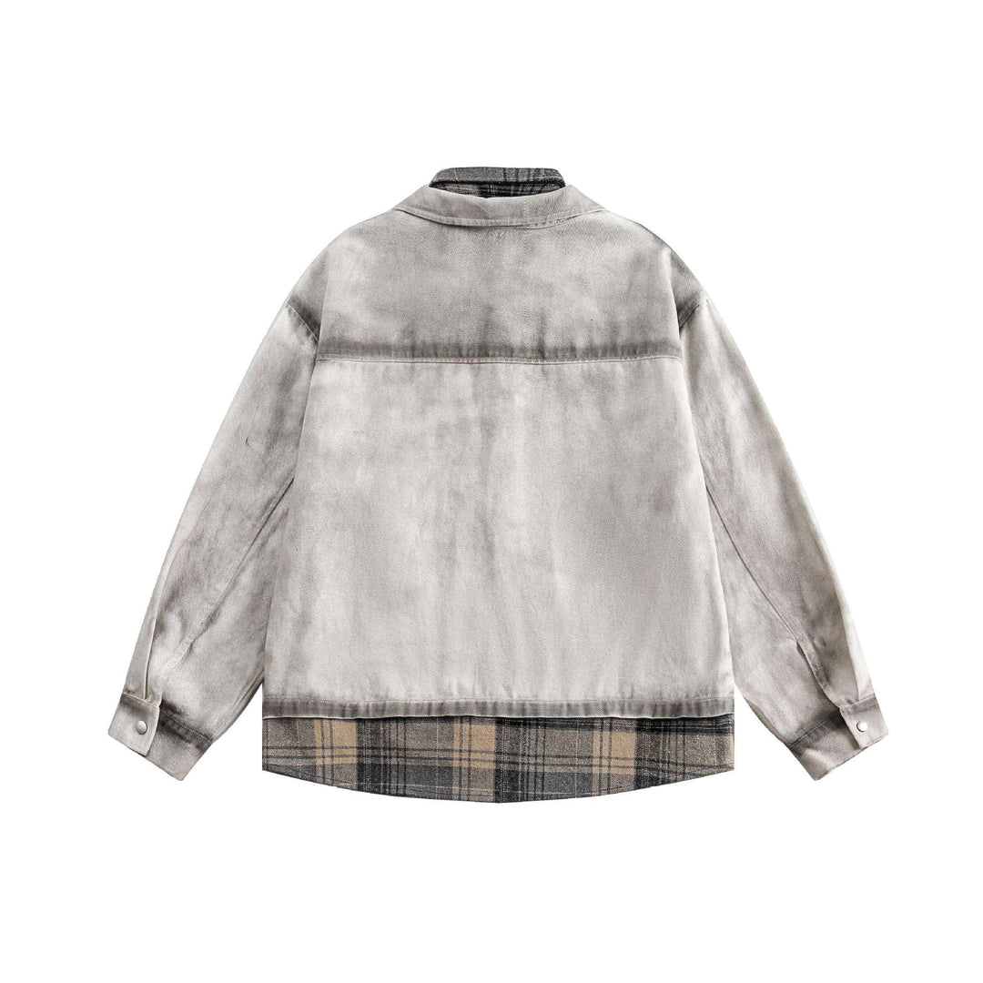 Men's Layered Overshirt in Workwear Style with Patch Chest Pockets Mune Fashion