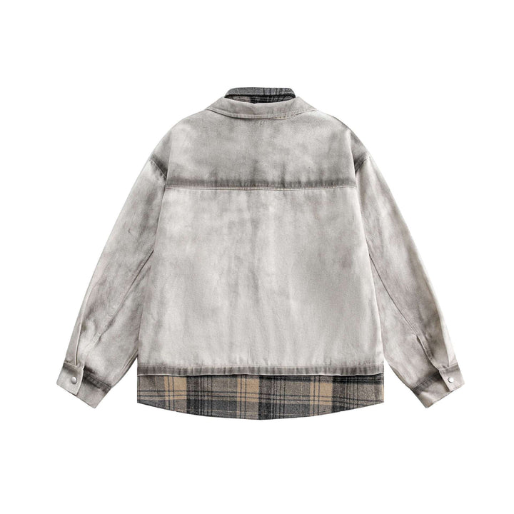 Men's Layered Overshirt in Workwear Style with Patch Chest Pockets Mune Fashion
