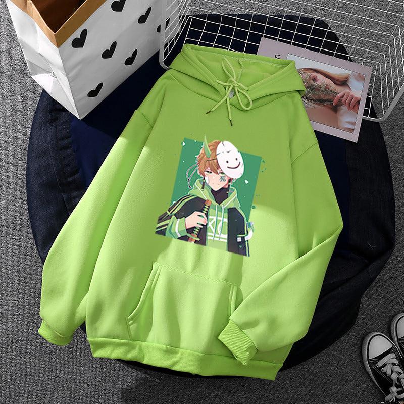 Women's hoodie with printed manga design and soft fleece lining Mune Fashion