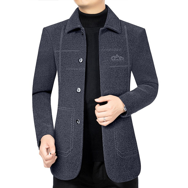 Men's lightweight unlined city coat in shirt jacket style with minimalist button placket Mune Fashion