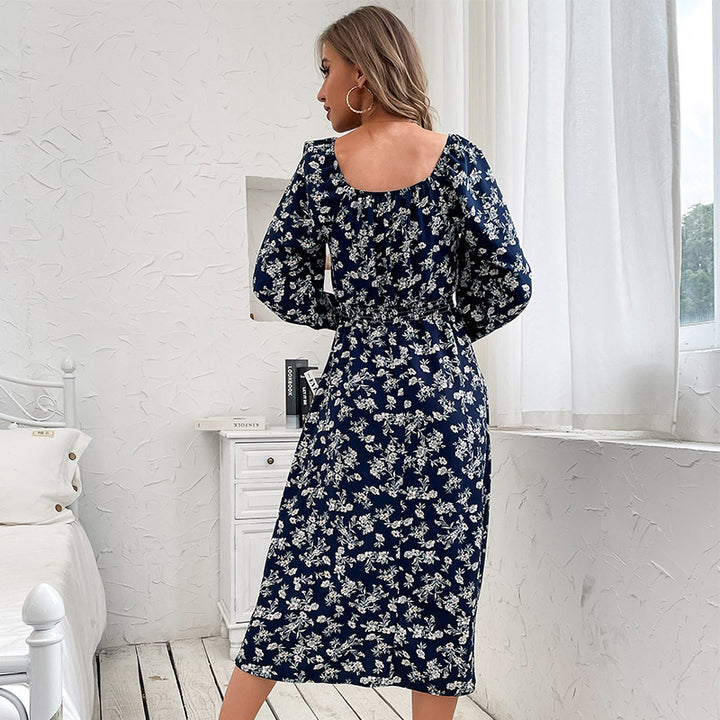 Women Off-Shoulder Dress with Floral Design Mune Fashion
