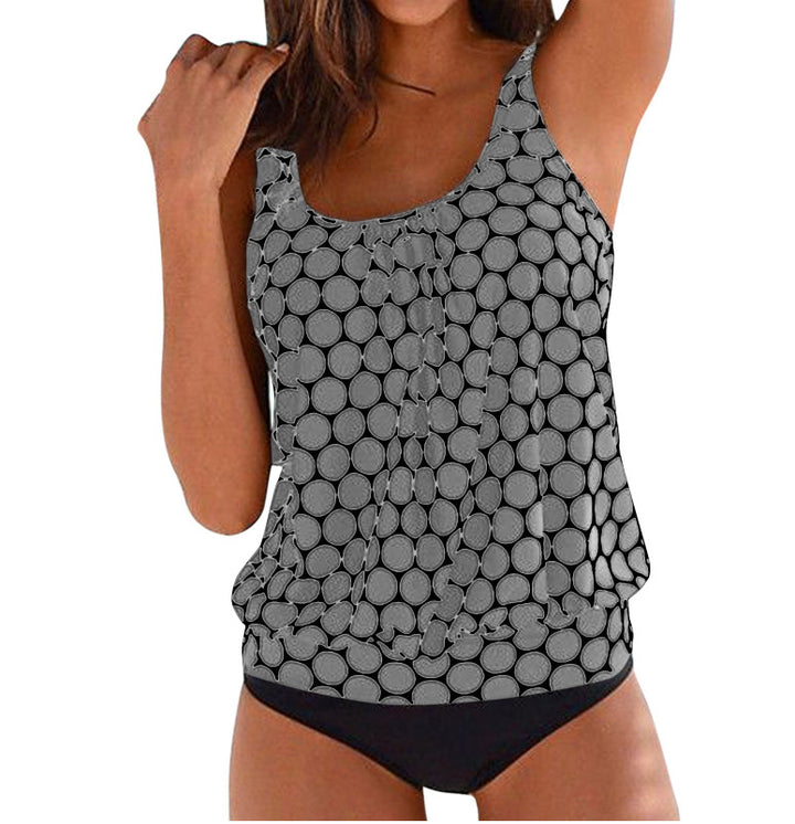 Women's Simple Swimsuit with Flowing Cut Mune Fashion
