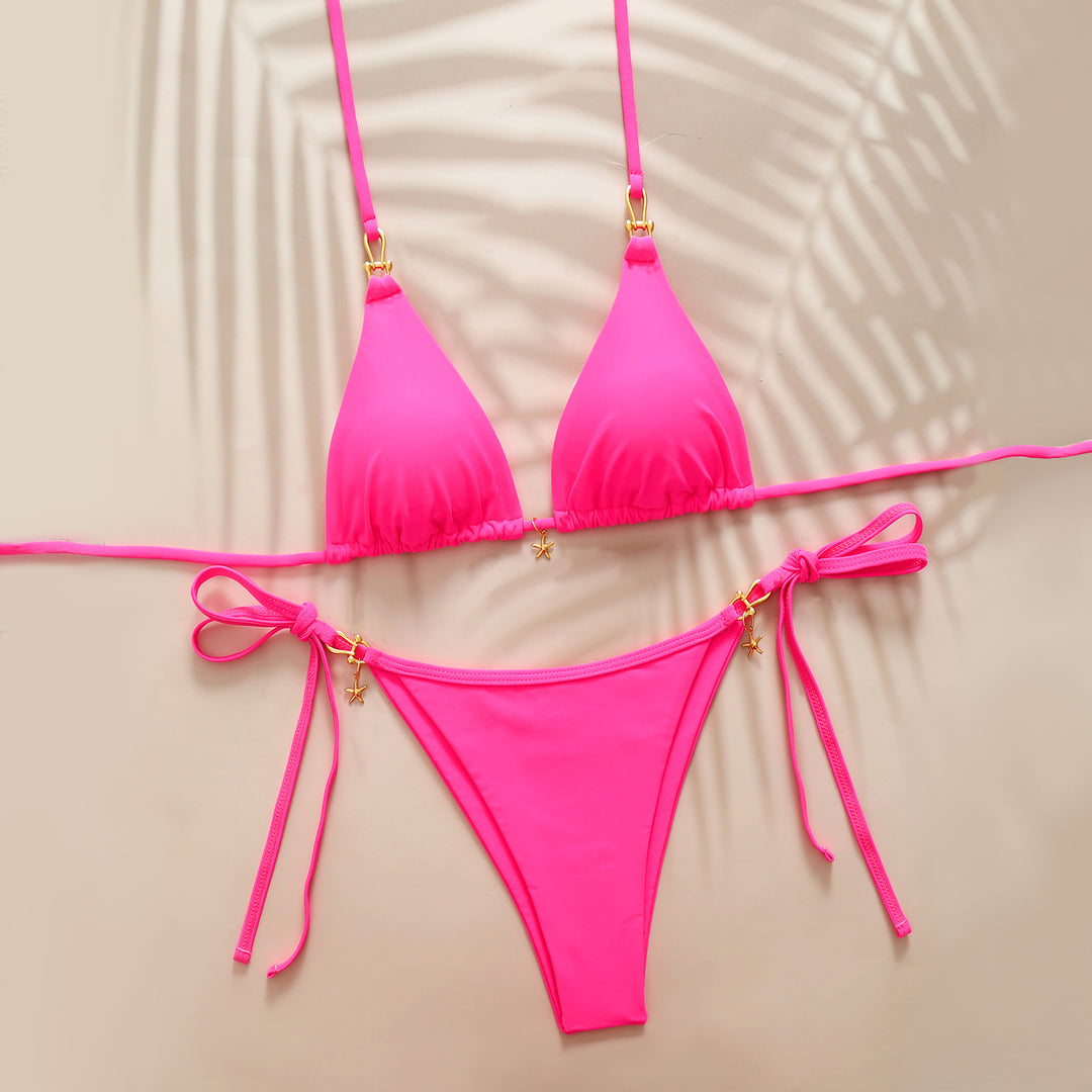 Ladies Triangle Bikini with refined details Mune Fashion