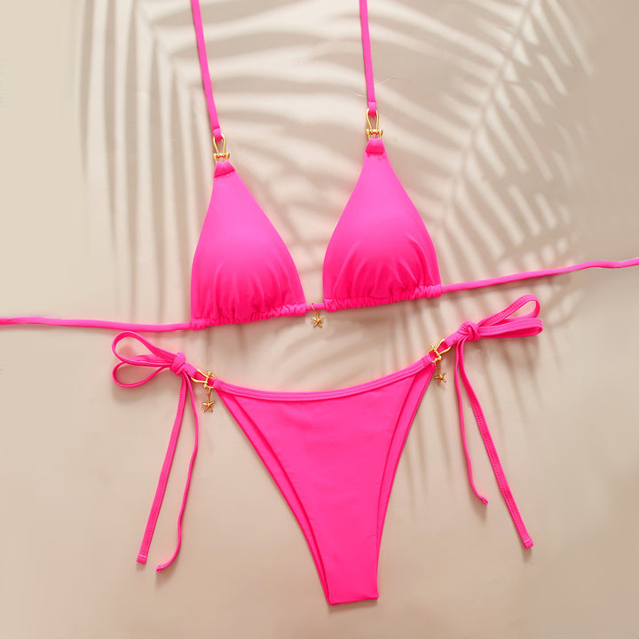 Ladies Triangle Bikini with refined details Mune Fashion