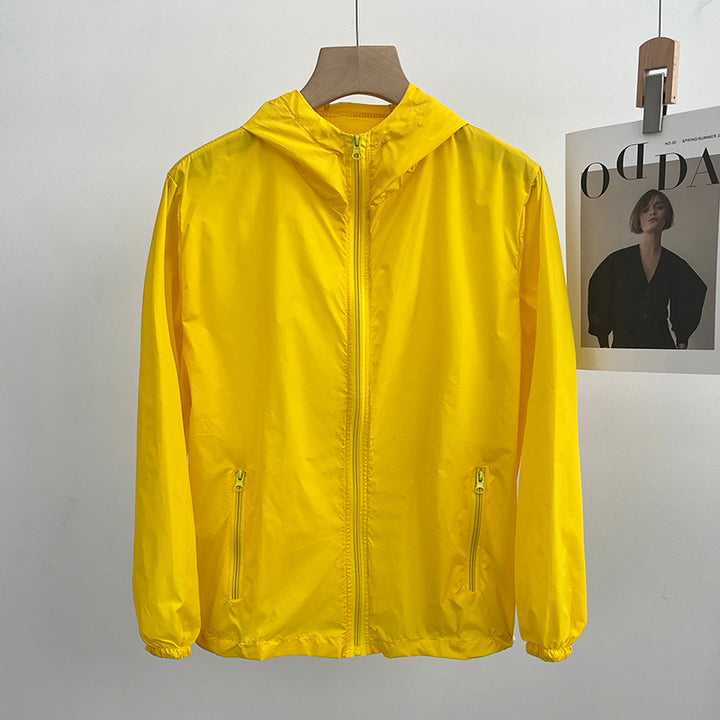 Ladies Lightweight Transition Jacket with Hood and Zipper Mune Fashion