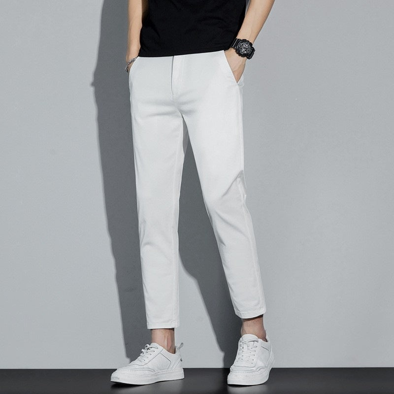 Men's elegantly cut casual pants with practical pockets Mune Fashion