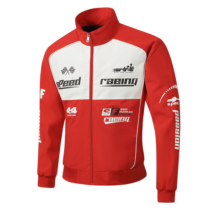Men's Racing Sport Track Jacket in Retro Motorsport Style Mune Fashion