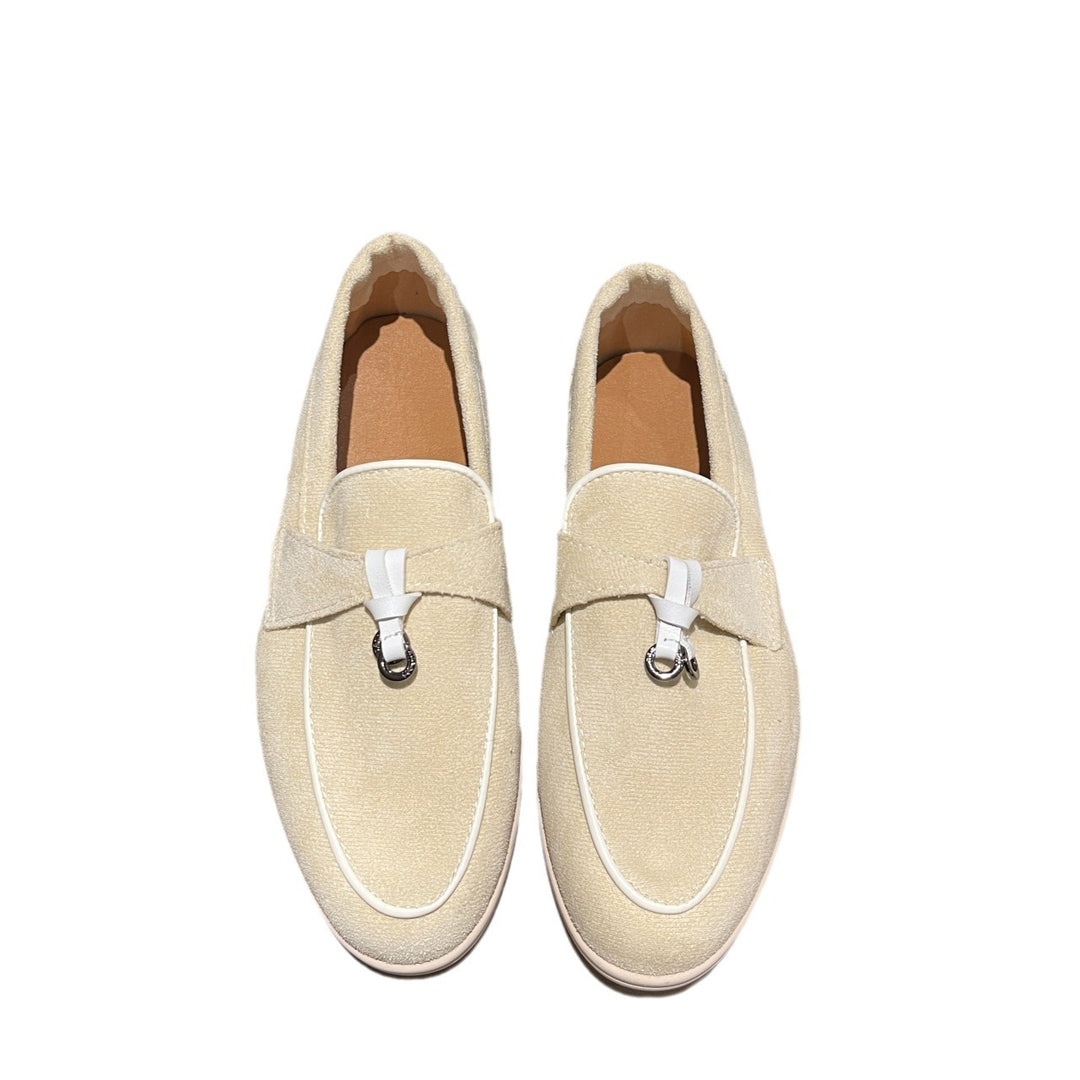 Ladies Elegant Suede Loafers with Tassels and Padded Comfort Insole Mune Fashion