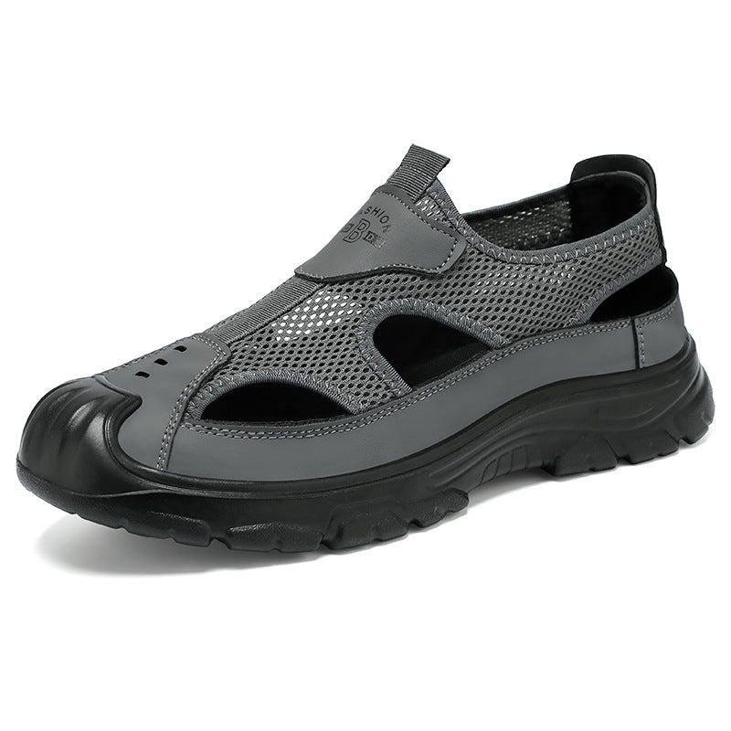 Men's breathable outdoor sandal with shock-absorbing sole and reinforced toe protection Mune Fashion