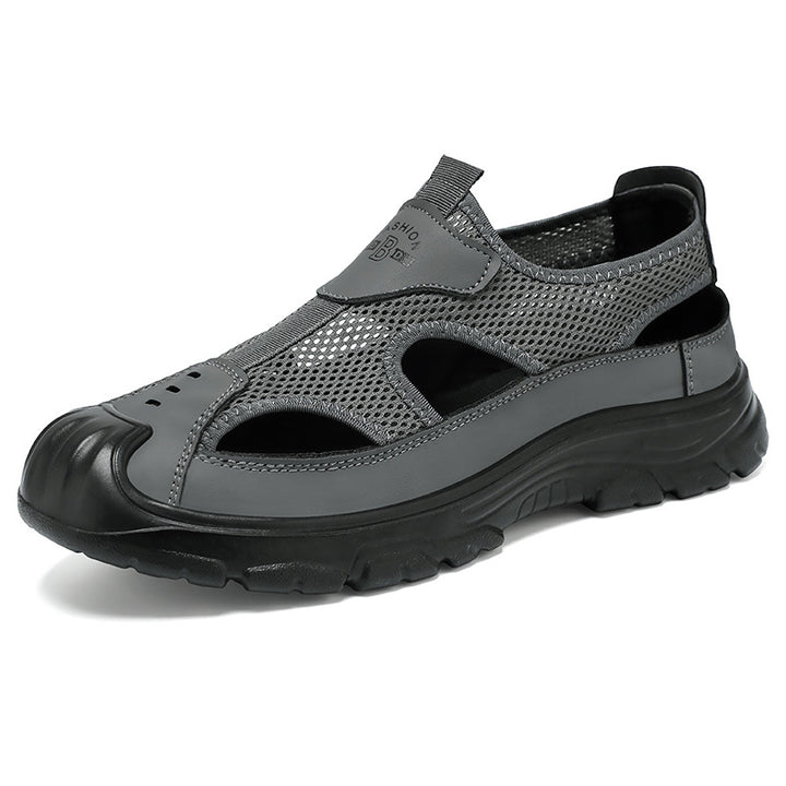 Men's breathable outdoor sandal with shock-absorbing sole and reinforced toe protection Mune Fashion