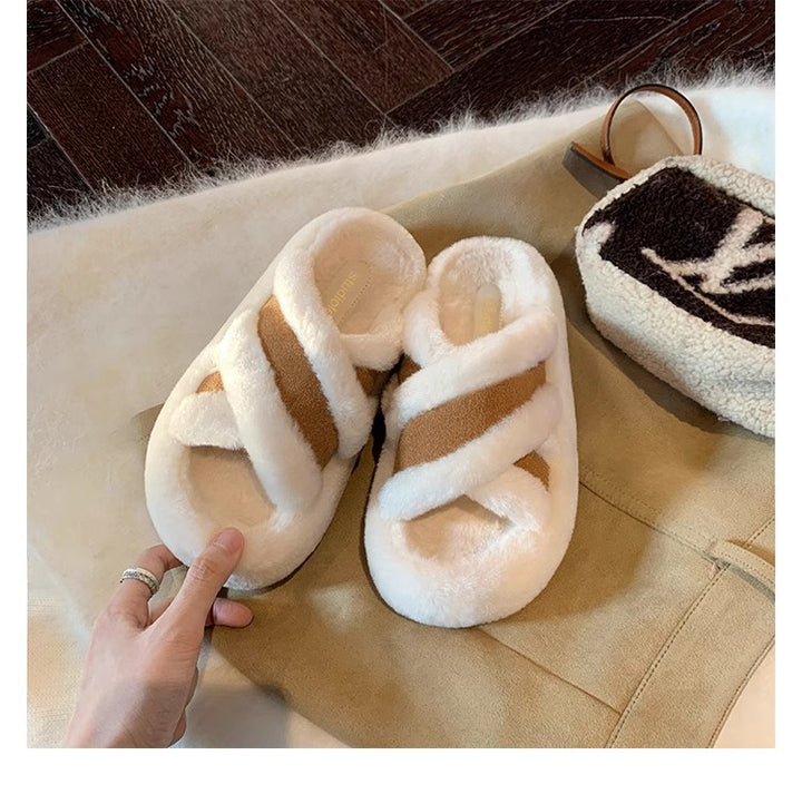 Ladies Lined Cozy Slippers with Teddy Lining and Profiling Anti-Slip Sole Mune Fashion