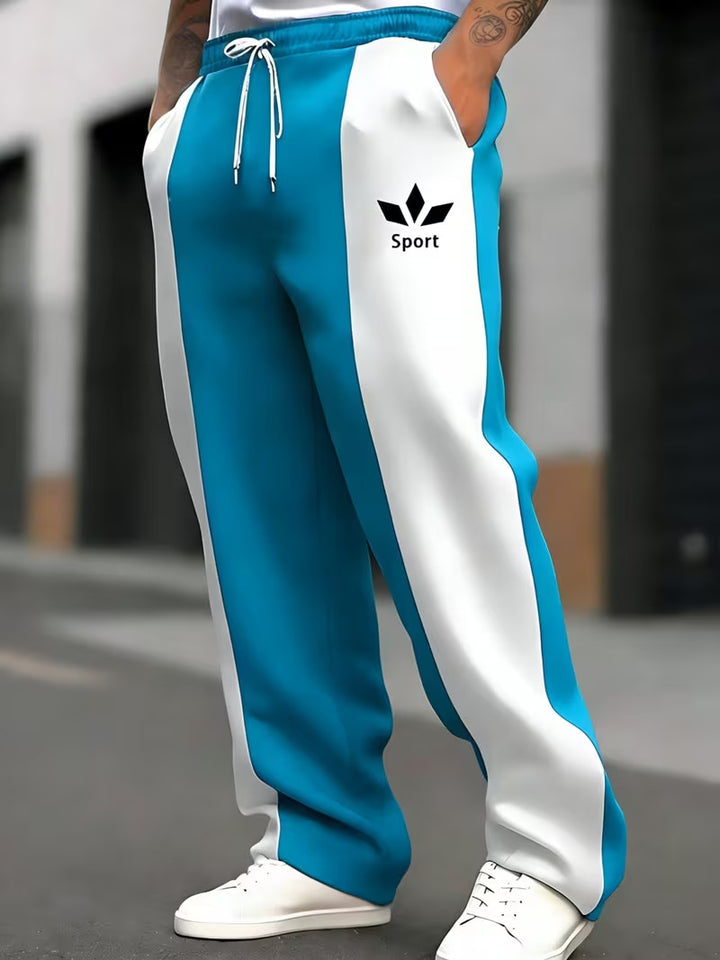 Men's sporty joggers with side stripes Mune Fashion