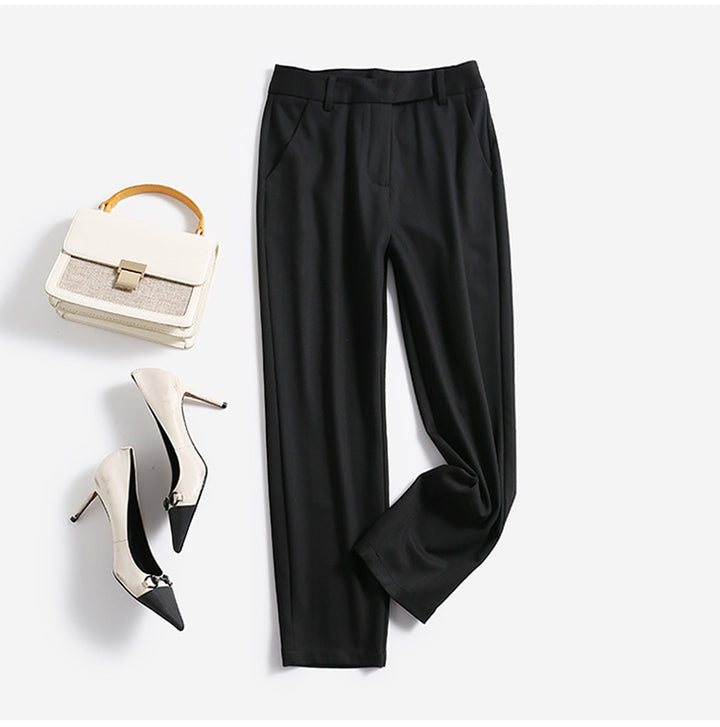 Women Elegant and Comfortable High-Waisted Suit Pants Drune