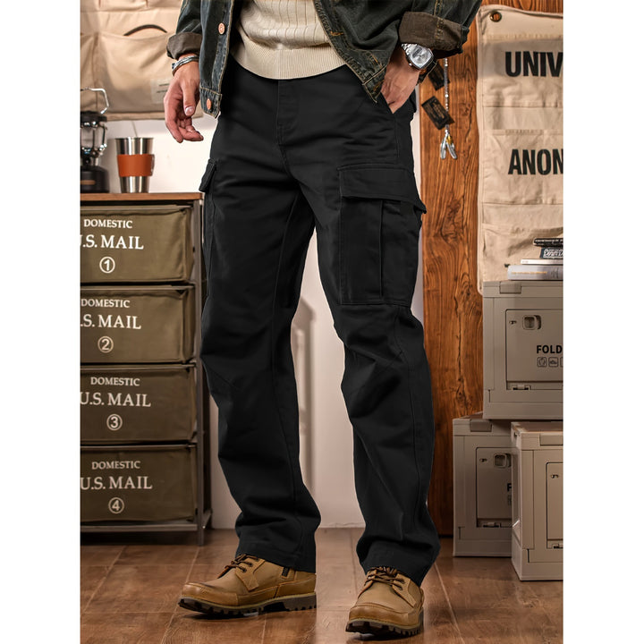 Men's Robust Cargo Pants with Practical Pockets Mune Fashion