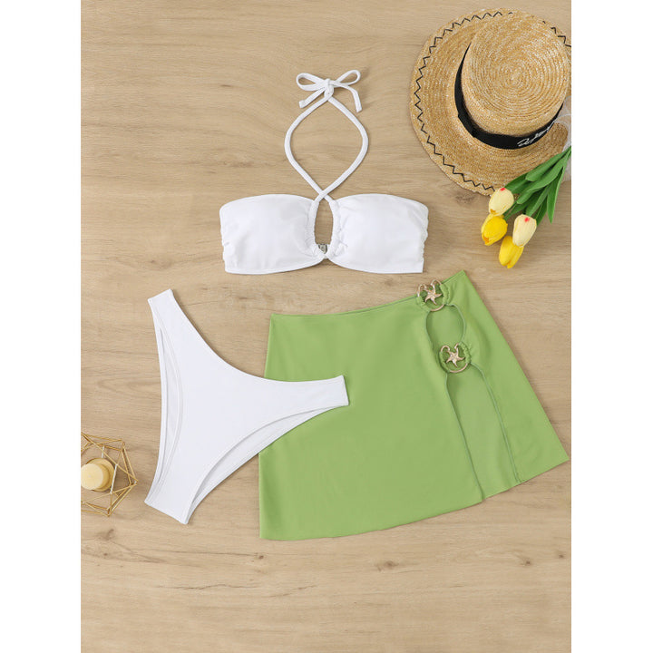 Women’s Bikini Set with Elegant Wrap Towel Mune Fashion