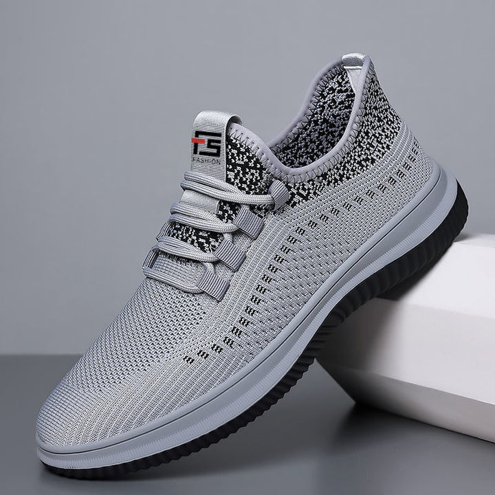 Men's Lightweight Knitted Performance Sneaker with Sock-Like Shaft and Flexible Grip Sole Mune Fashion