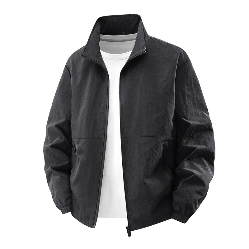 Men's lightweight transitional jacket with high collar Mune Fashion 1787796817
