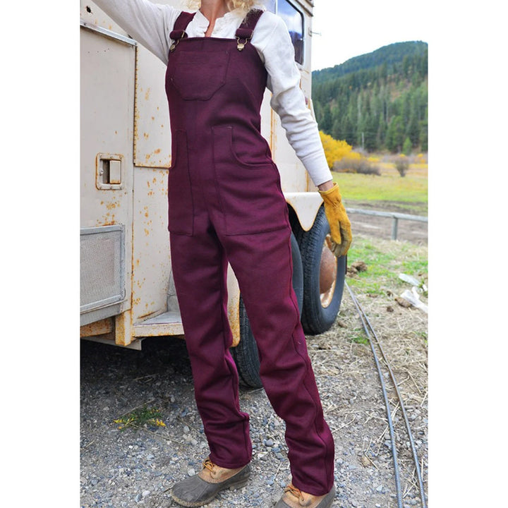 Ladies Robust Workwear Dungarees made of Canvas with adjustable straps and straight leg Mune Fashion