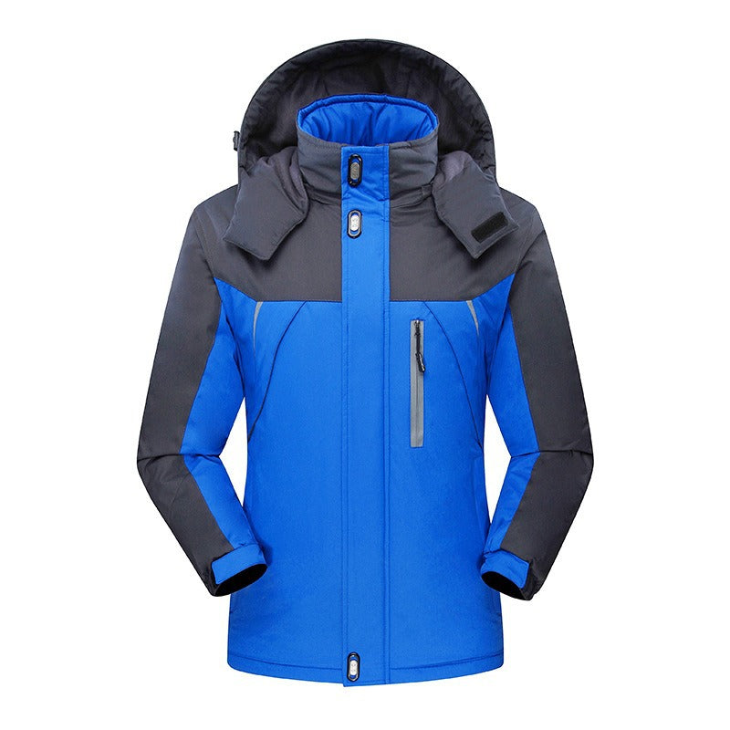 Men's Waterproof Insulated Softshell Ski Jacket with Removable Hood and Multi-Pockets Mune Fashion