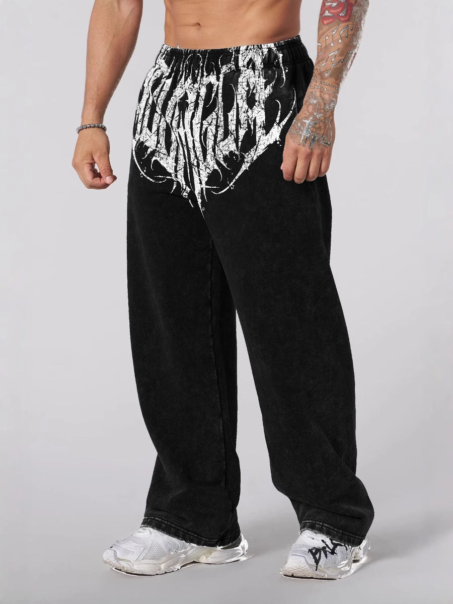 Men's soft washed joggers with a loose fit and elastic waistband Mune Fashion