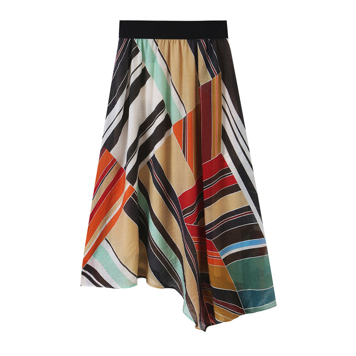 Ladies Lightweight Oversized Bomber Jacket with Geometric Print, Balloon Sleeves and Zip