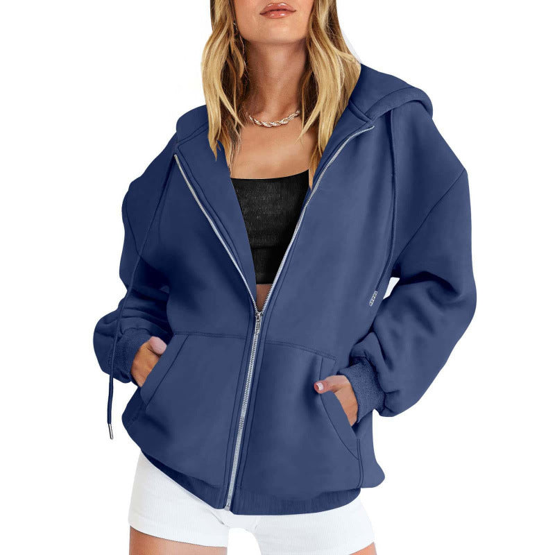 Women Oversized Hoodie Jacket Mune Fashion