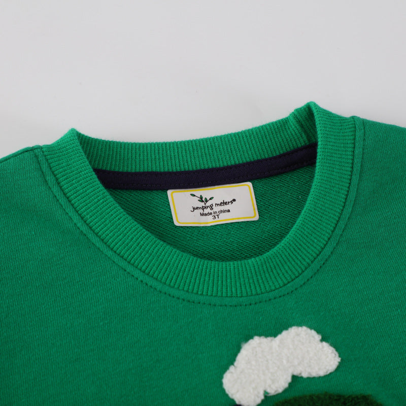 Boys sweatshirt with colorful excavator and truck design Mune Fashion