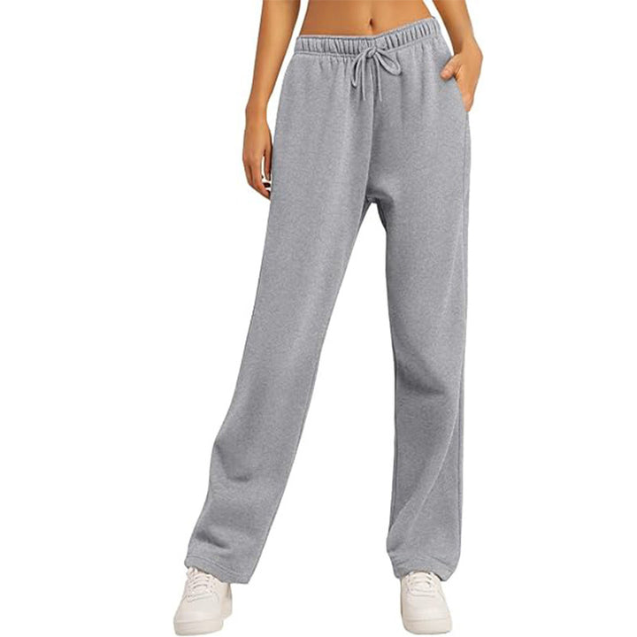 Ladies high-quality relaxed pants with a high waist, straight leg, and integrated side pockets Mune Fashion