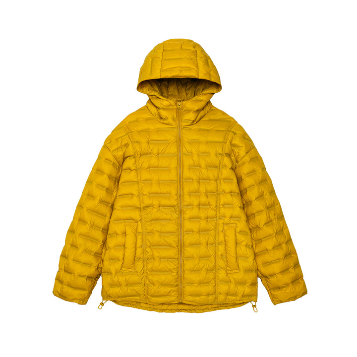 Men's Ultralight Quilted Insulation Jacket with Hood and Adjustable Hem Mune Fashion