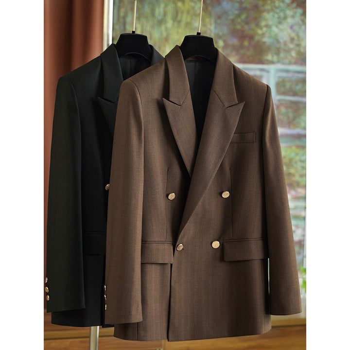 Women Elegant Double-breasted Blazer Mune Fashion 1789269052