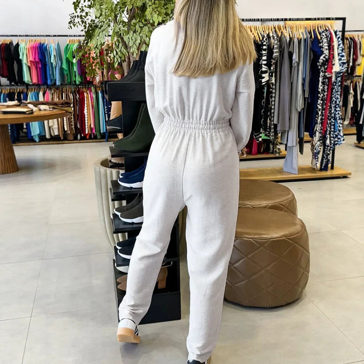 Ladies Stylish Jumpsuit with Wrap Design and Waist Belt Mune Fashion