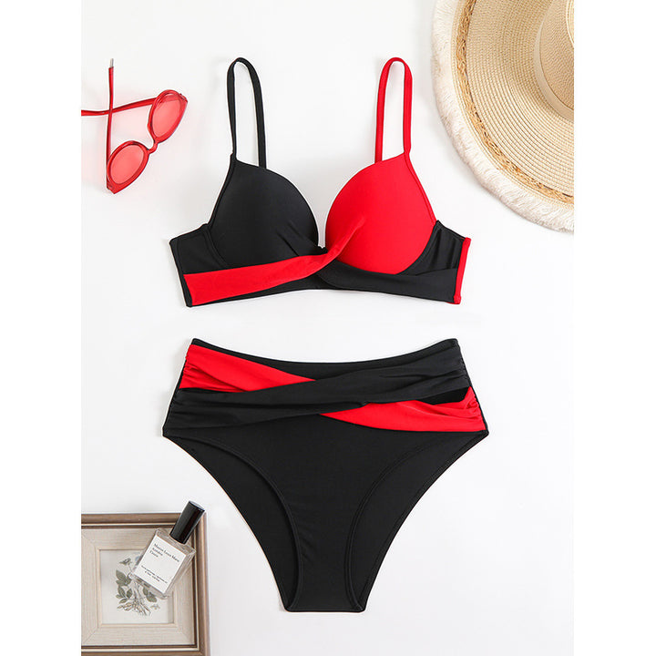 Women's bikini set with modern wrap design and adjustable straps Mune Fashion