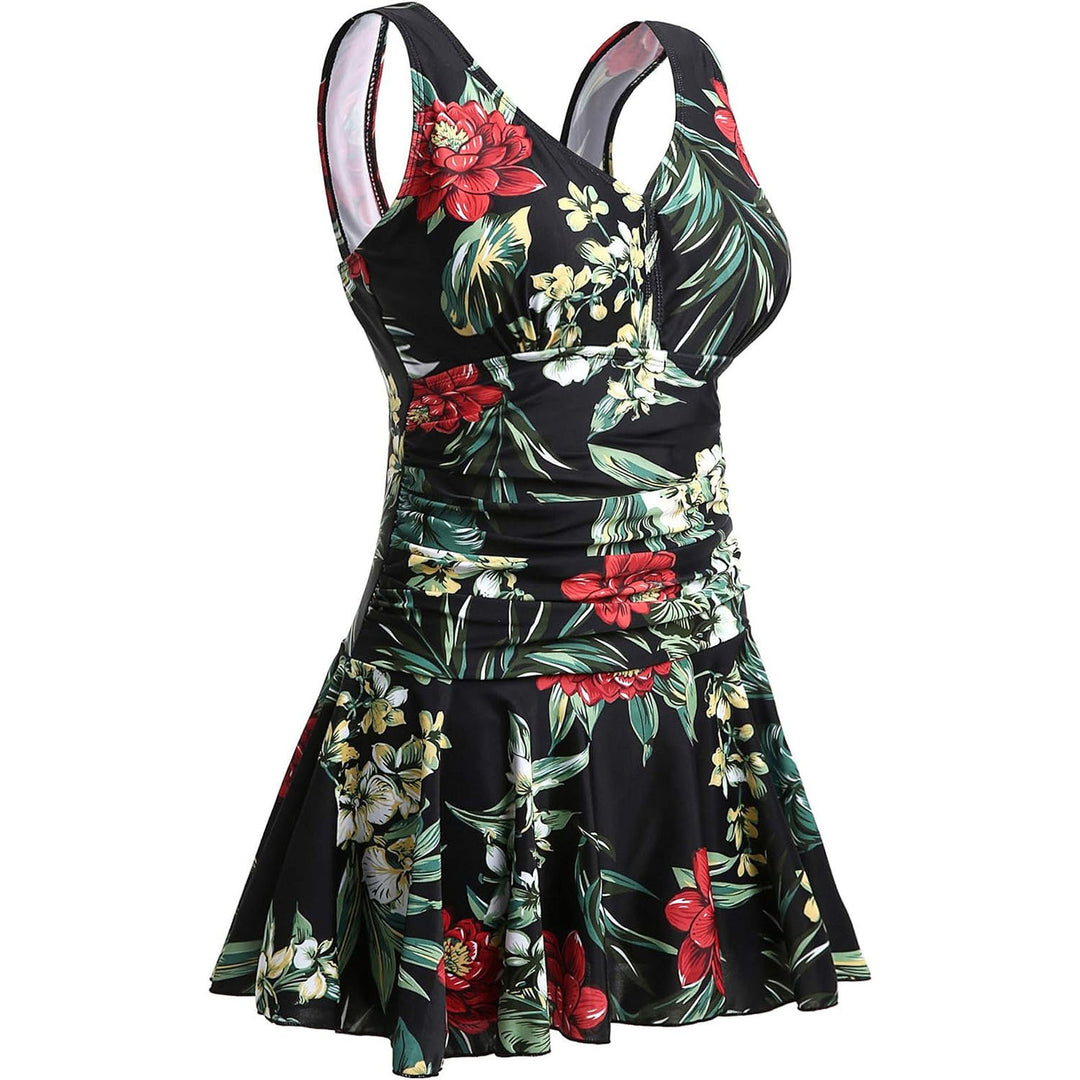 Women’s swimsuit with ruffle details and fresh cherry pattern Mune Fashion