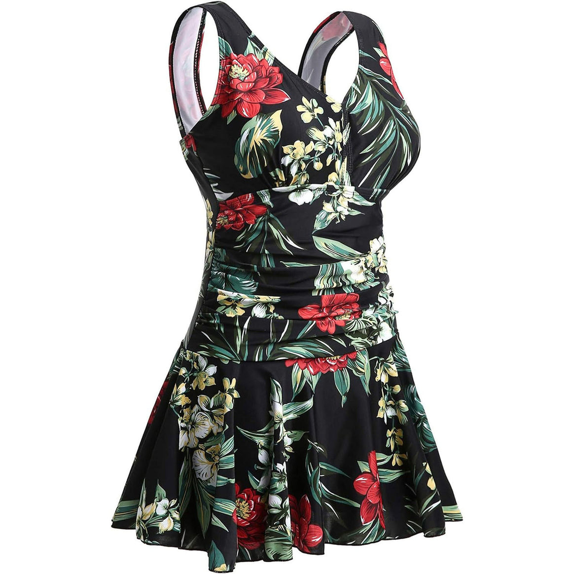 Women’s swimsuit with ruffle details and fresh cherry pattern Mune Fashion