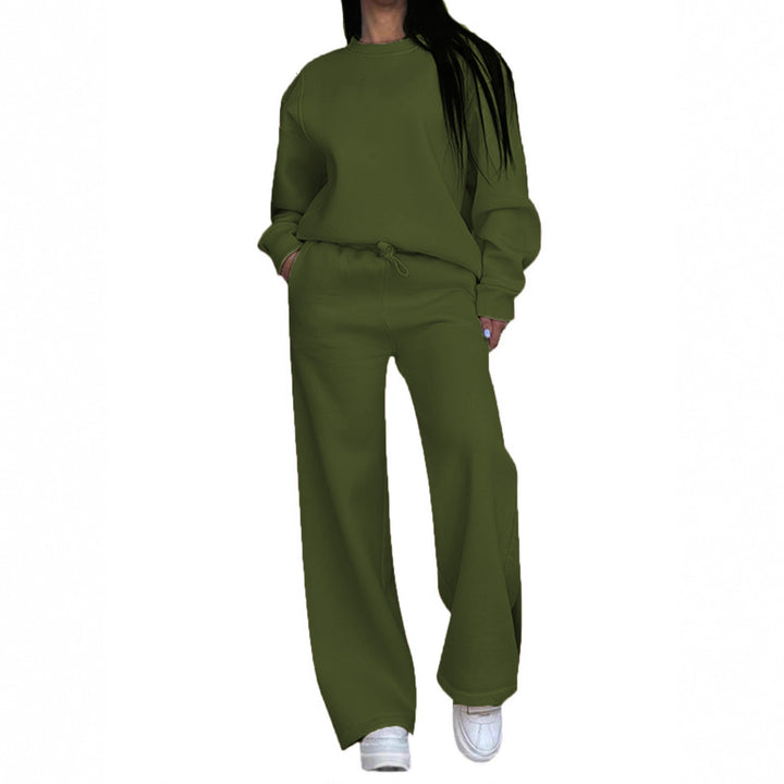 Women's casual oversized sweatshirt and wide jogging pants set Mune Fashion