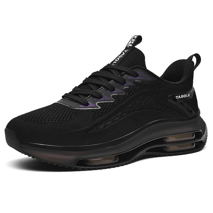 Unisex Air-Cushion Performance Sneaker with visible air chamber, breathable knitted upper and cushioned heel collar Mune Fashion