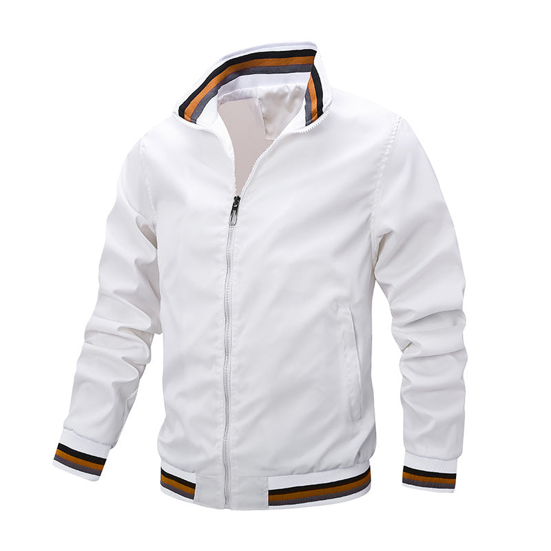 Men's sporty transitional jacket with contrasting accents Mune Fashion