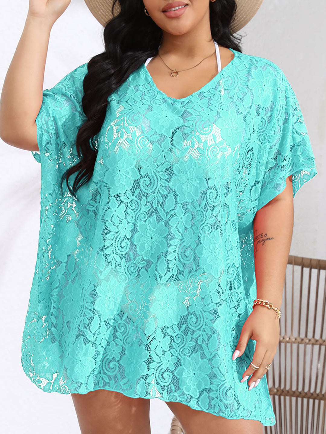 Ladies airy crochet beach cover-up Mune Fashion 1779787989