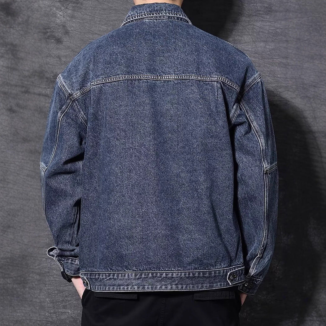 Men's Denim Jacket with Practical Pockets Mune Fashion
