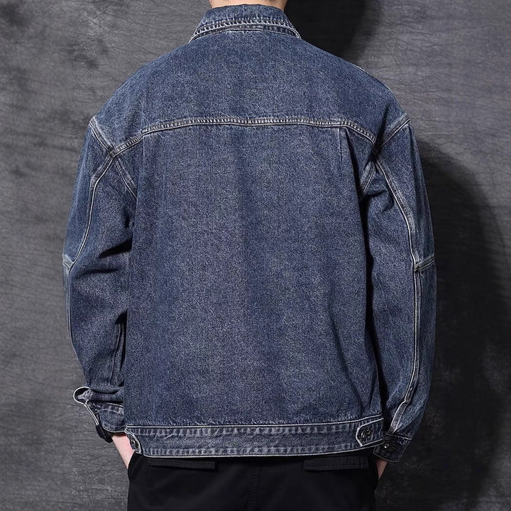 Men's Denim Jacket with Practical Pockets Mune Fashion