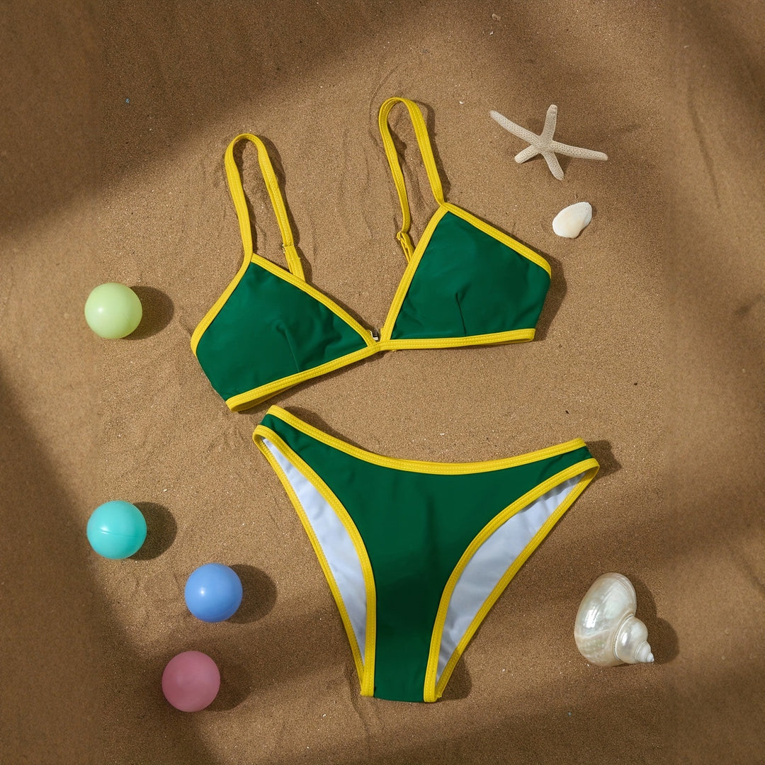 Women Triangle Bikini with Adjustable Straps Mune Fashion