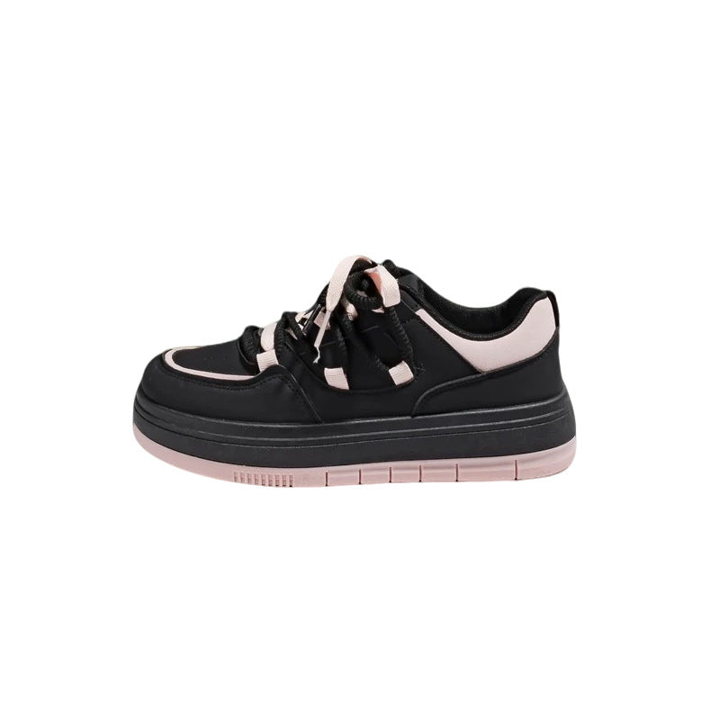 Women's platform sneaker in retro chunky look with two-tone EVA sole layering and padded comfort collar Mune Fashion