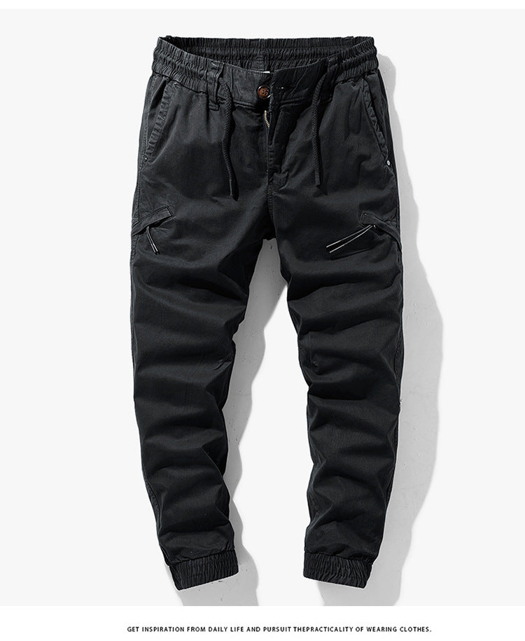 Herren Beschichtete Ripstop-Cargo-Jogginghose mit elastischem Tunnelzugbund und verstärkten Knieeinsätzen Mune Fashion