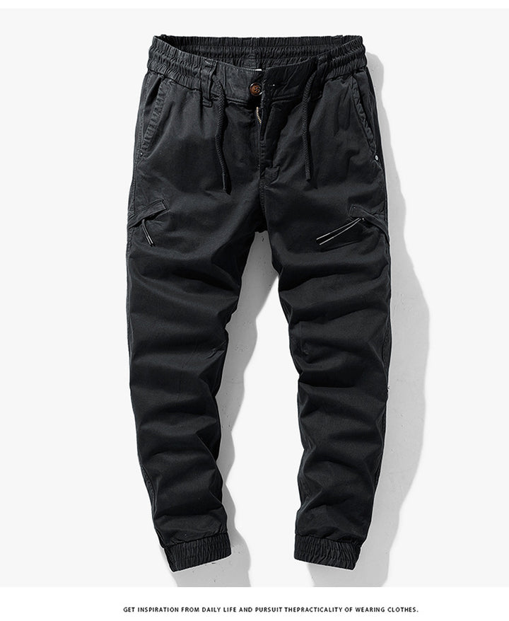 Herren Beschichtete Ripstop-Cargo-Jogginghose mit elastischem Tunnelzugbund und verstärkten Knieeinsätzen Mune Fashion