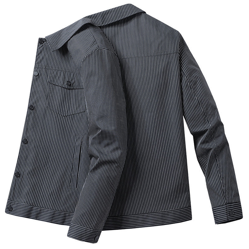 Men's Stylish Transition Jacket with Stripes Mune Fashion