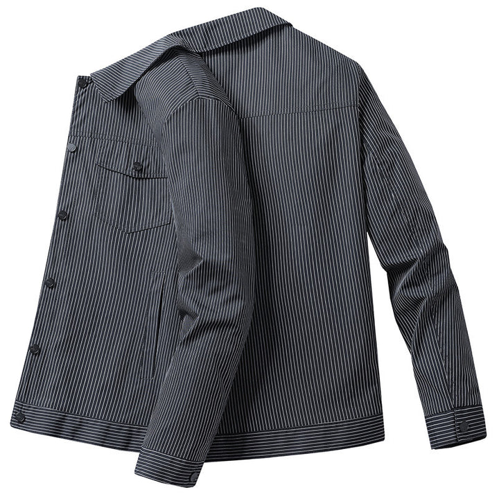Men's Stylish Transition Jacket with Stripes Mune Fashion