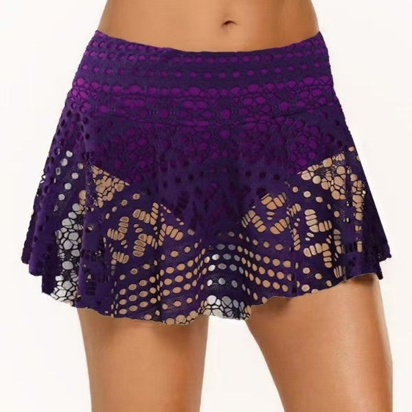 Ladies sporty casual skirt with perforated design Mune Fashion