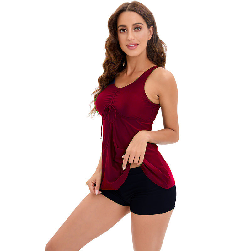 Ladies Floral Tankini Set with Shorts Mune Fashion