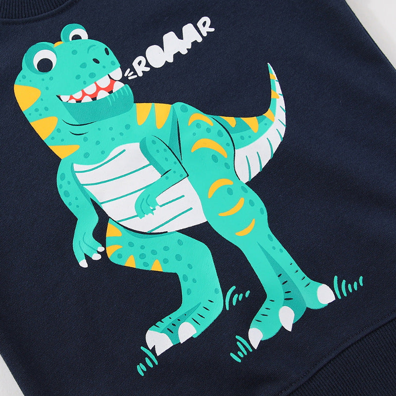Boys sweatshirt with funny dinosaur motif Mune Fashion