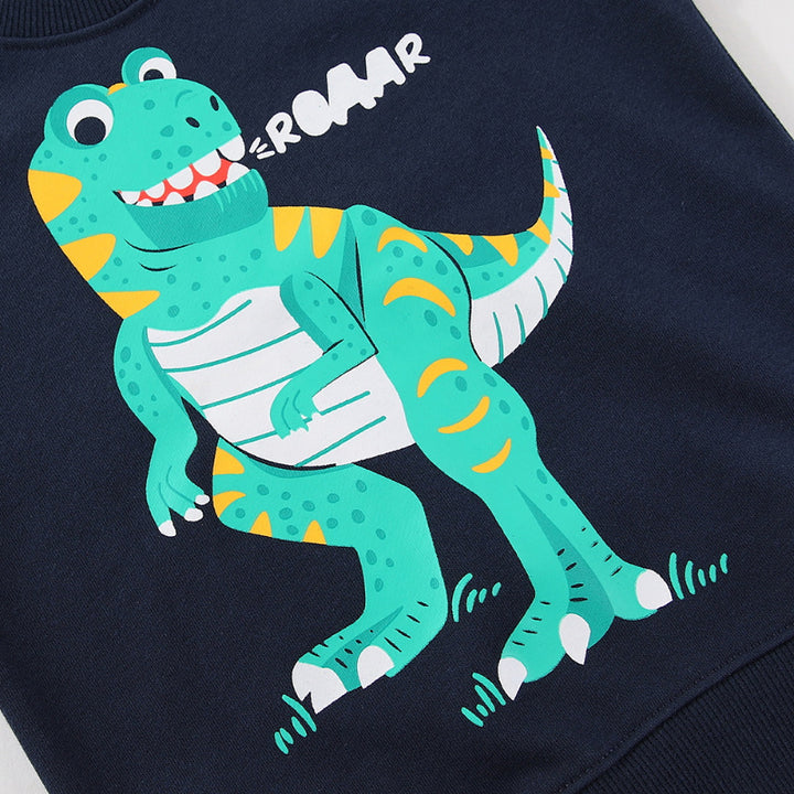 Boys sweatshirt with funny dinosaur motif Mune Fashion